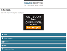 Tablet Screenshot of colucci-insurance.com